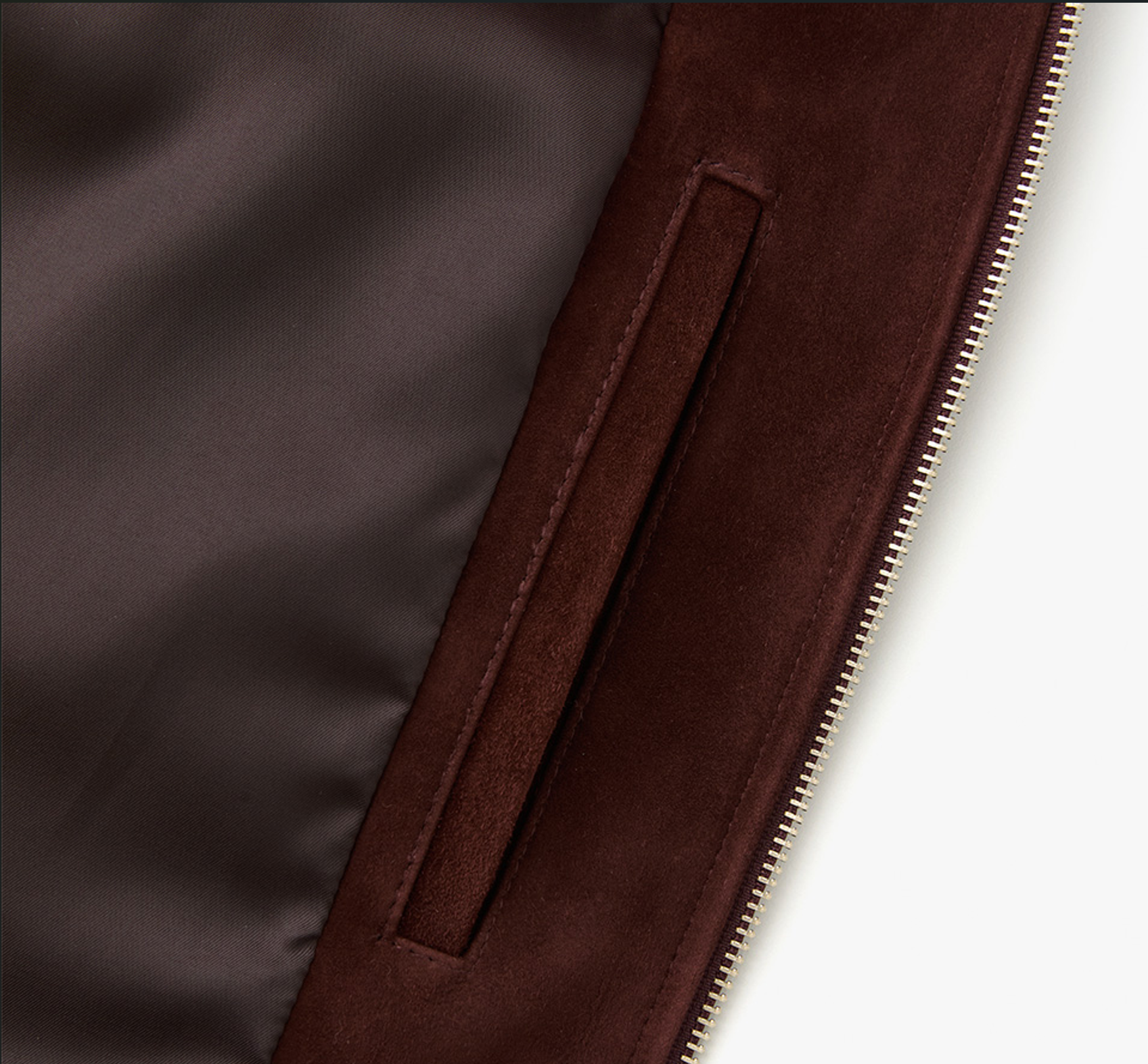 STANDARD BOMBER SUEDE JACKET BURGUNDY 10