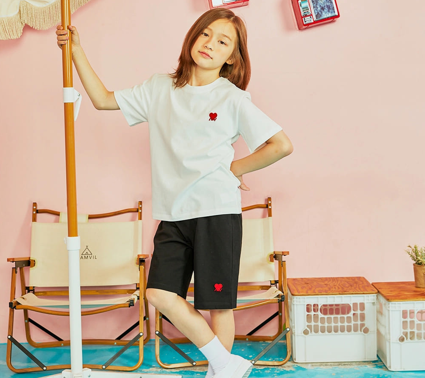 Zigzag Heart Logo T-Shirt IVORY 2