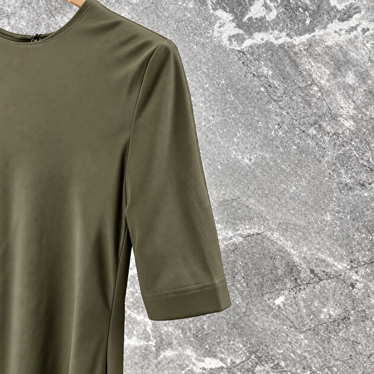 Backless Satin Slim Dress KHAKI 3
