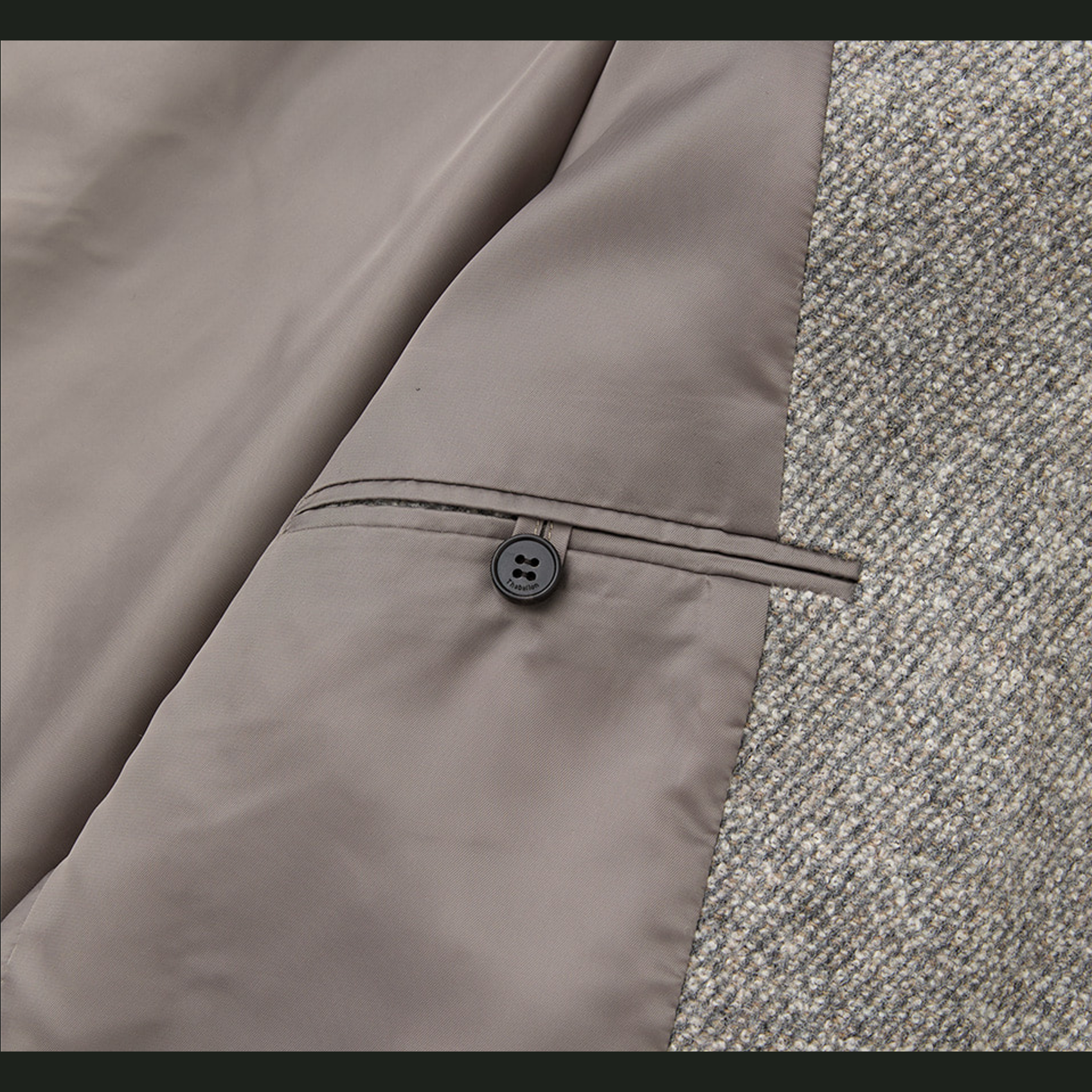 ROUND NECK DOUBLE WOOL JACEKT GRAY 2