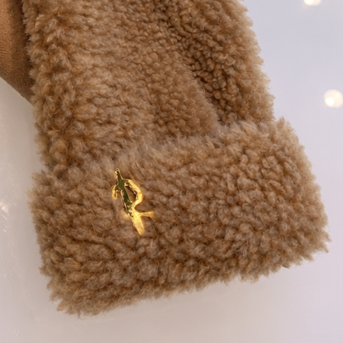 Wool Mittens BEIGE 3