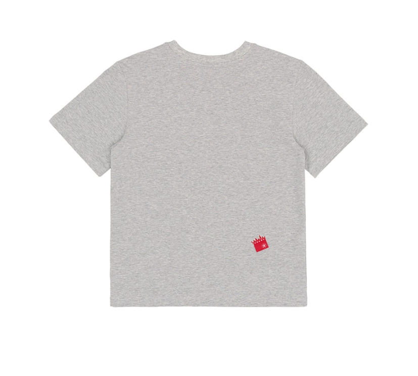 Zigzag Heart Logo T-Shirt GRAY 8