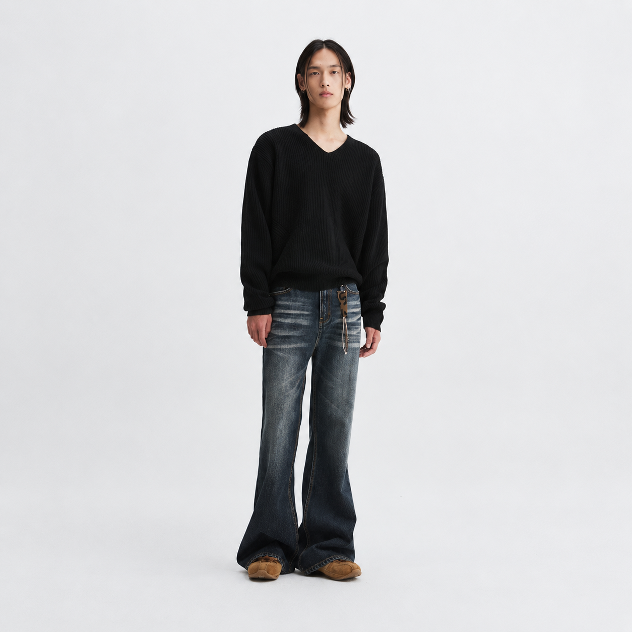 Legacy Flare Denim Pants DARK BLUE 4