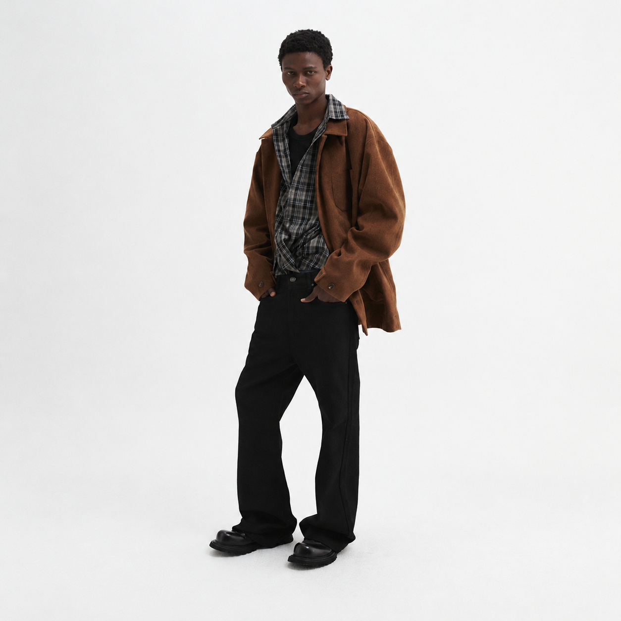 Signature Flare Denim Pants BLACK 2