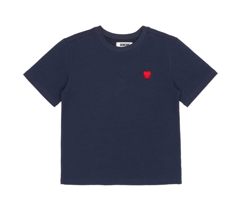 Zigzag Heart Logo T-Shirt NAVY 7