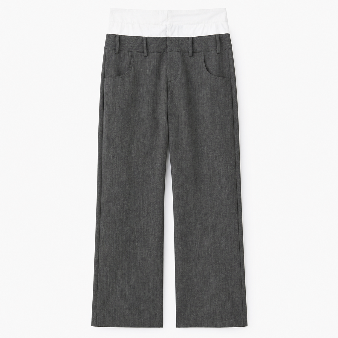 DOUBLE WAIST PANTS GRAY 3