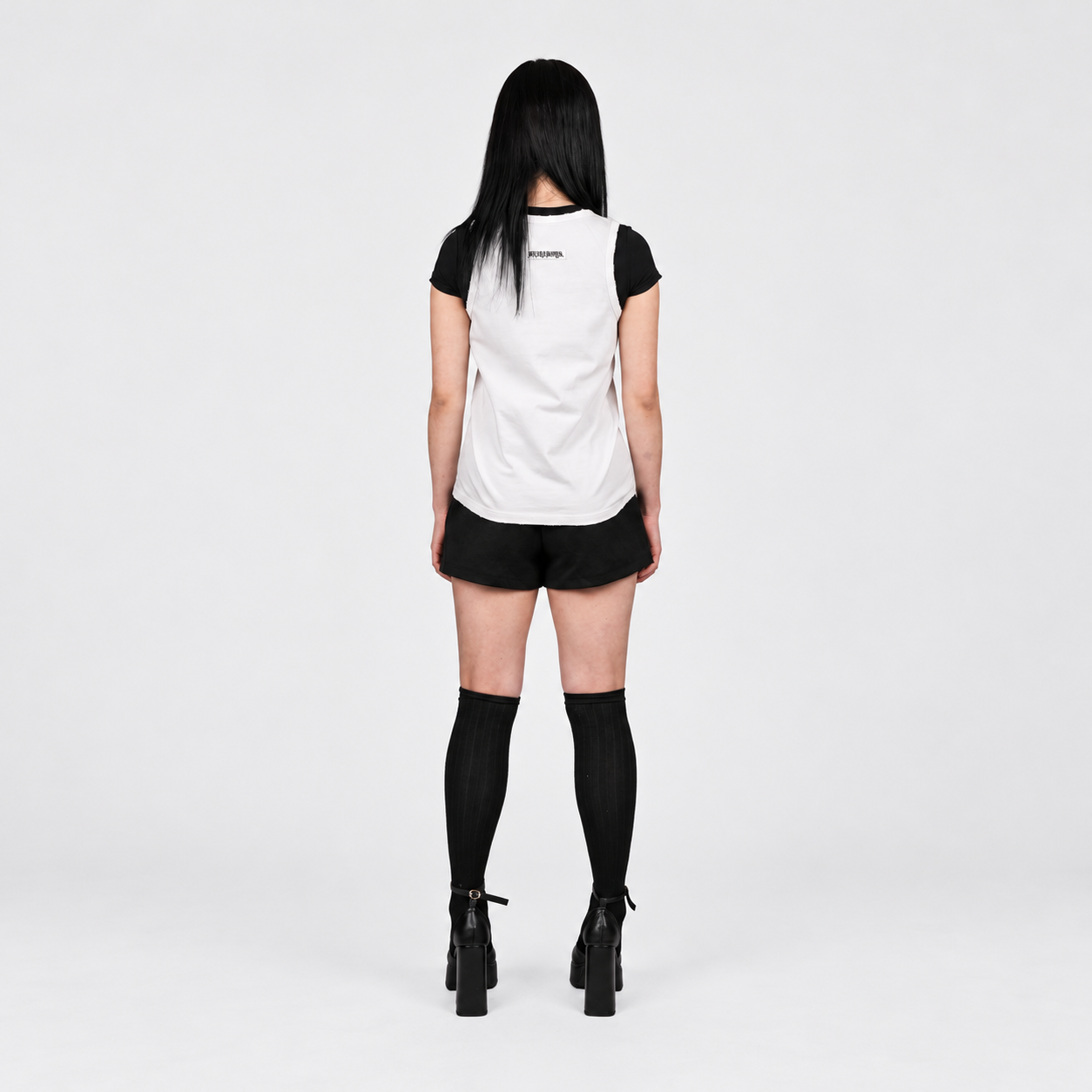 Distressed Tank Top White 3