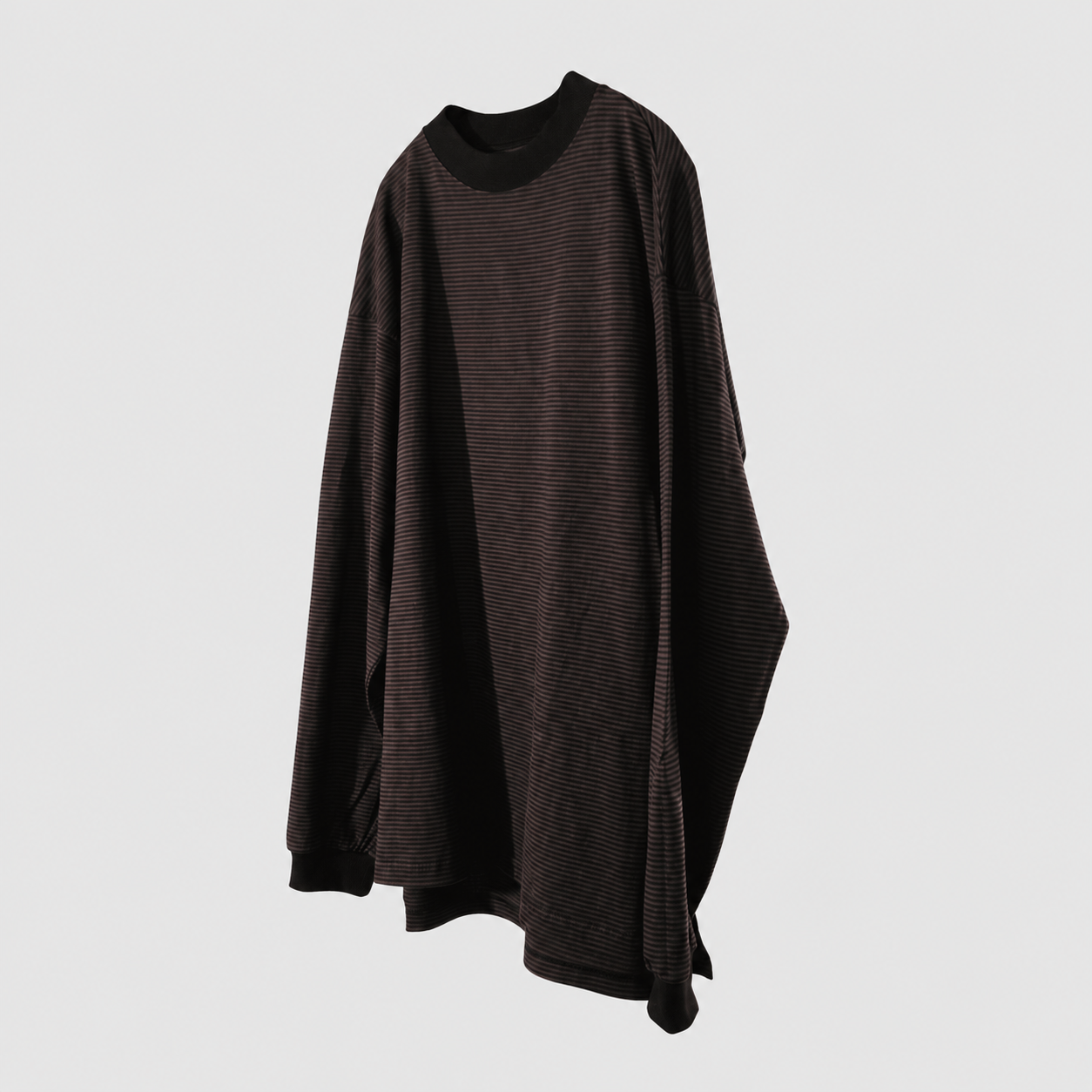 Striped Long Sleeve Tee Brown 2