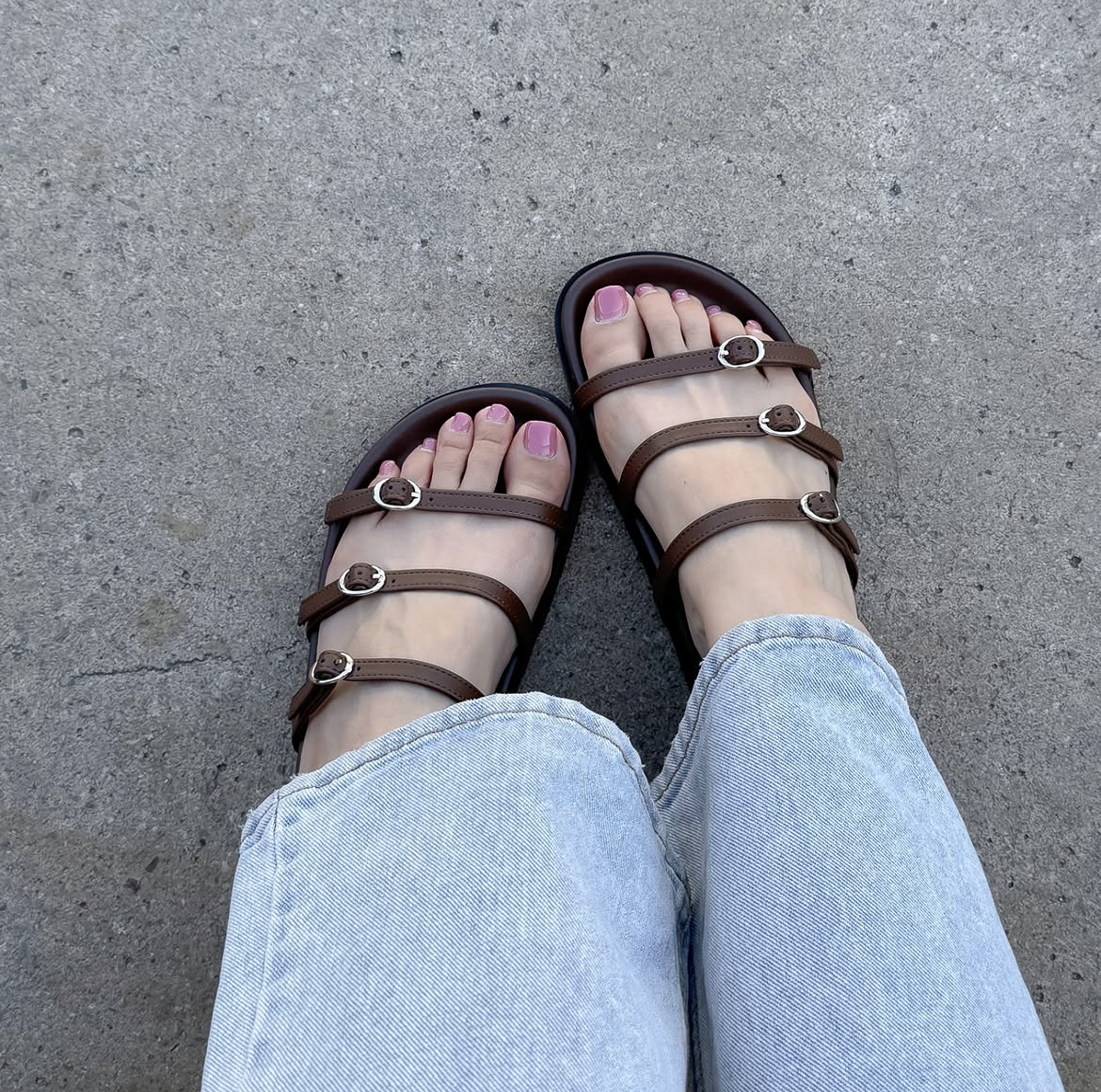 CA8392 3-Strap Belt Sandals 6