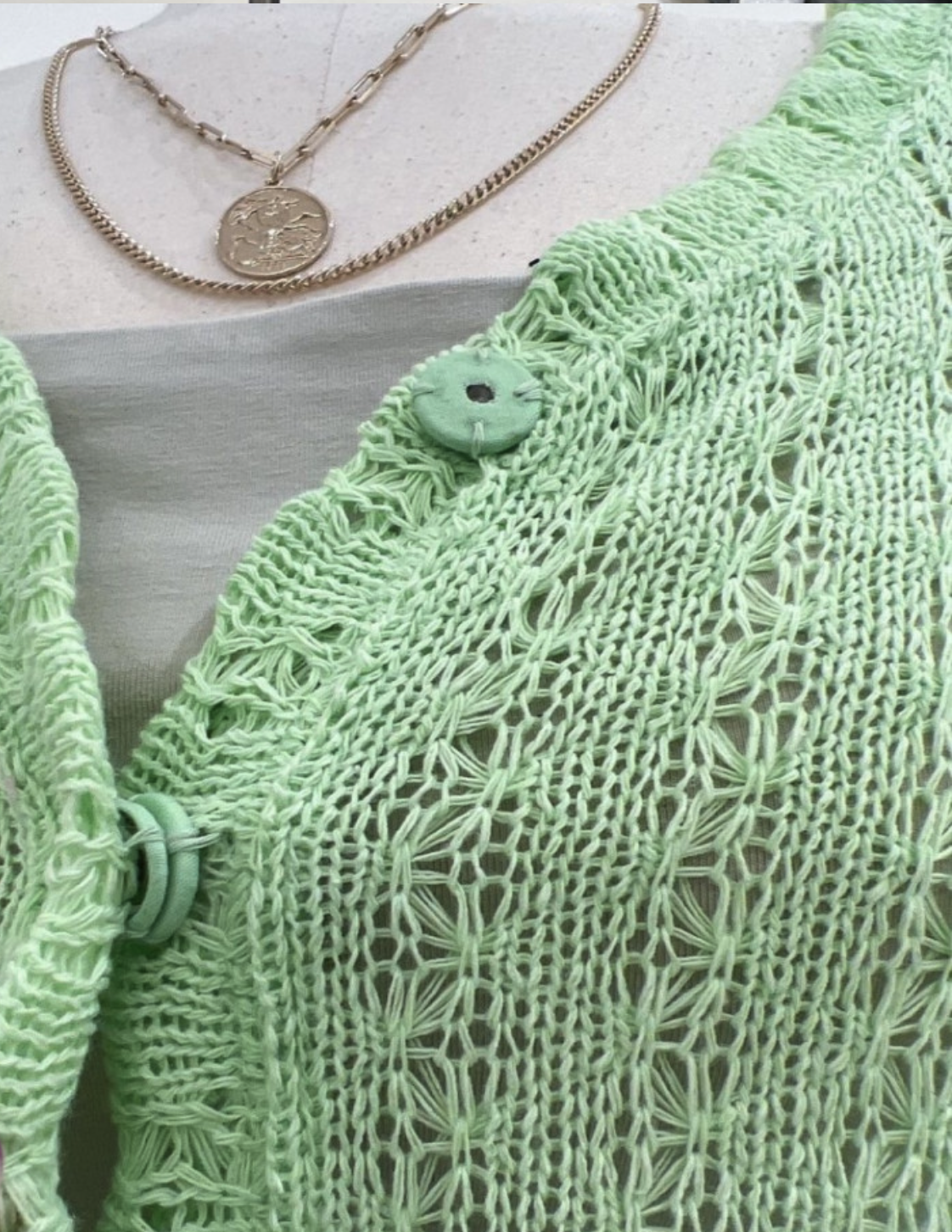 Cropped Knit Cardigan 6
