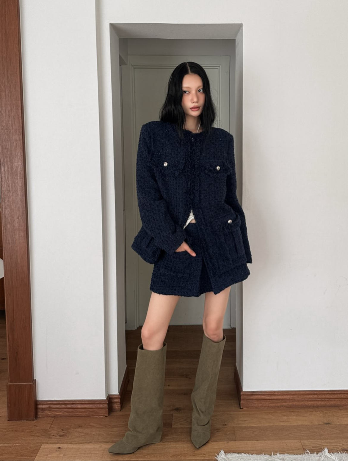Sasha Tweed Skirt Shorts 8