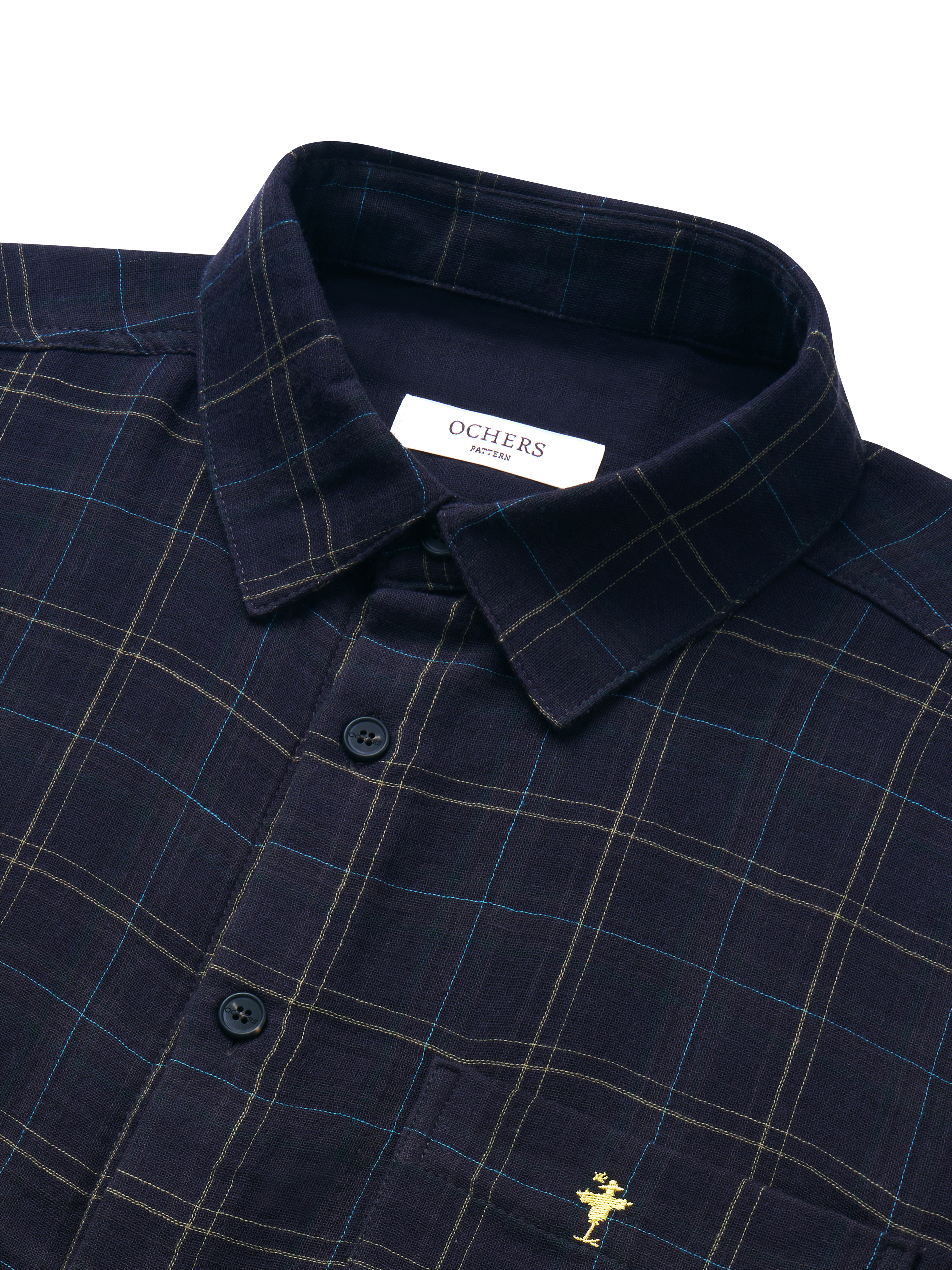 Check Shirt No.0003 -Summer Navy 7