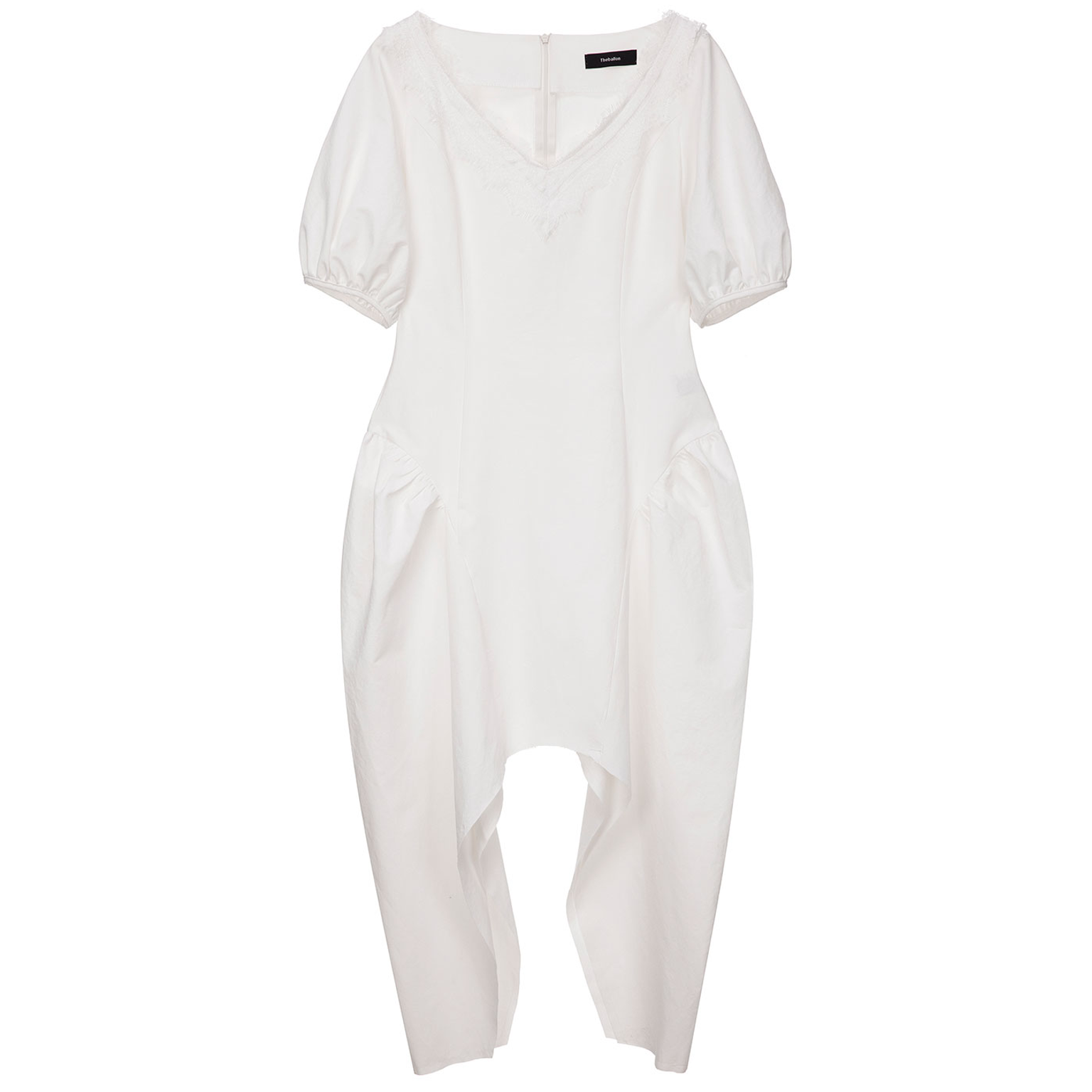 STRUCTURAL LACY DRESS-WHITE 6