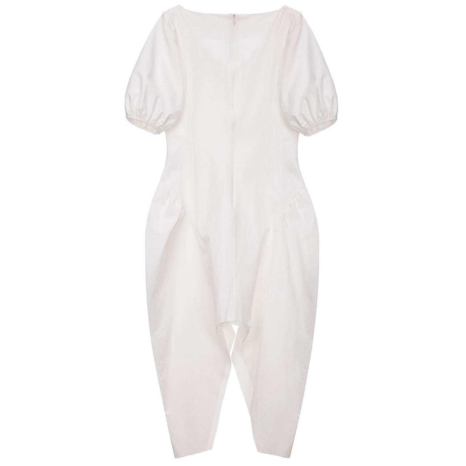 STRUCTURAL LACY DRESS-WHITE 7