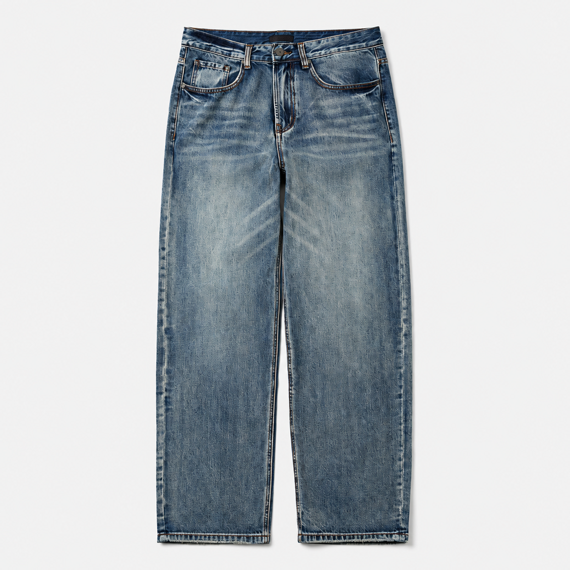 Relax Wide Denim Pants-BLUE 7