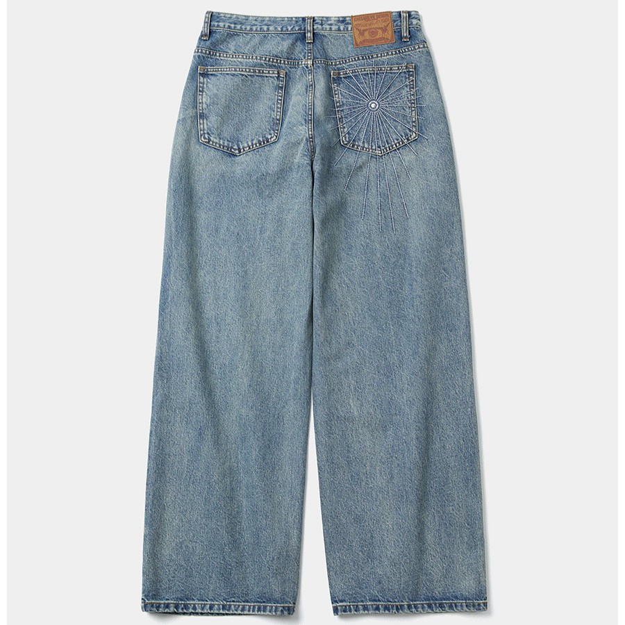 Spider Stitch Denim Pants-BLUE 9
